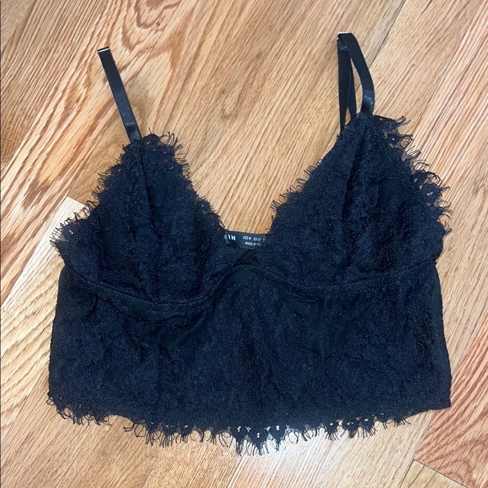 Elegant Black Lace Bralette